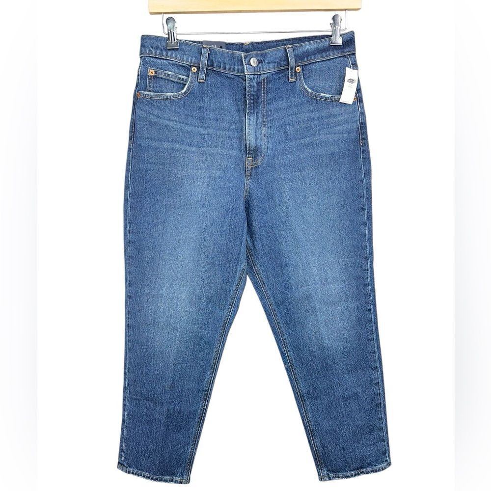Gap Tapered High Rise Low Stretch Mom Jean Womens 31/ 12 Short NWT